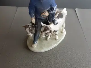 Kgl. Figur 1858 Mand med 2 Kalve