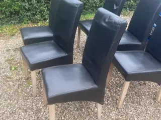 Spisebords stole seks styks 
