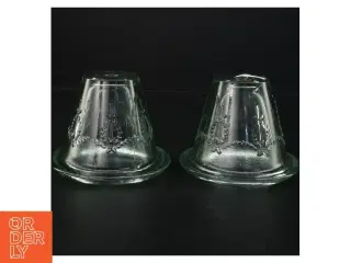 Urtepotter, grønt glas (str. 9,5 x 12,5 cm)