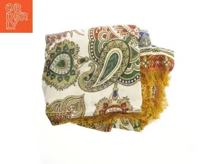 Broderet sengtæppe med paisley-mønster (str. 220x125 cm)