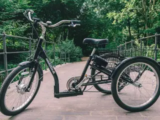 Tre-hjulet senior cykel med el