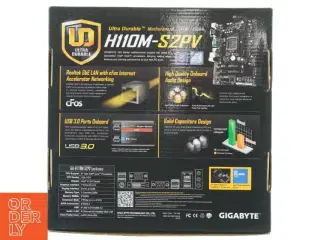 Bundkort - GIGABYTE H110M-S2PV fra Gigabyte (str. 27x27 cm)