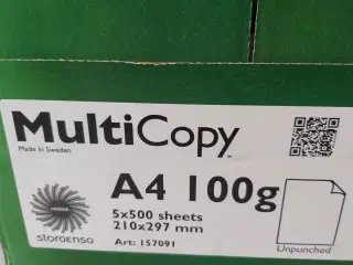 Kopipapir, hvidt 100 g. A4, 500 ark
