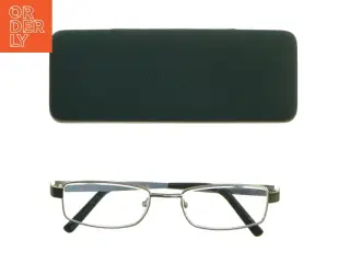Briller med etui styrke + 1,5 (str. 14,5 cm)