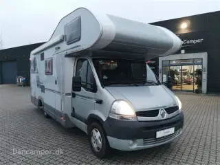 2008 - Knaus Traveller Sport Silver Line   Super dejlig camper med plads til 6 personer. Dobbeltseng på tværs i bag samt dobbeltseng i alkove.