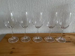 Krystal glas 5 stk fra Tjekkiet, samlet pris 30 kr