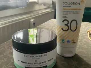 sollotion og bodyscrub