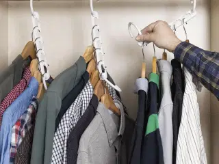 Bøjle organizer til skab - Plusrobe 24 dele, (40 beklædningsdele)