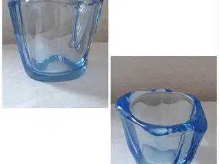 Blå Vase fra Hermanova Hut Glasværk