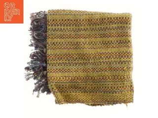 Gul tæppe med frynser (str. 60x120 cm)