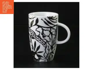 Sort-hvidt keramikkrus fra Søstrene Grene (str. 11 x 7 cm)