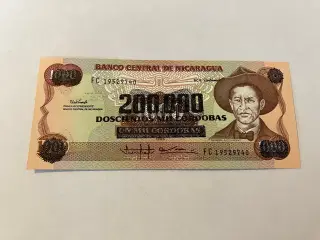200000 Cordobas on 1000 Cordobas Nicaragua 1985