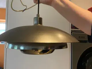 Pendel loftslampe i stål