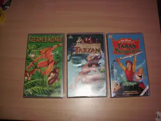 3 stk Tarzan  VHS