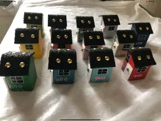 Unika homemade søde små pyntehuse