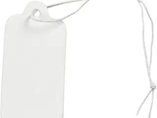 Hvide prismærkater 15x30 mm - 100 stk. i pakke