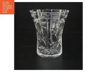 Krystalvase (str. Ø. 13 cm. længde. 15 cm)