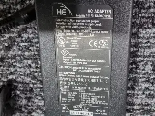 HE SAD6012SE 12V 5.0A strømforsyning AC/DC adapter