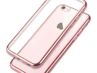 Rosaguld silikone cover til iPhone