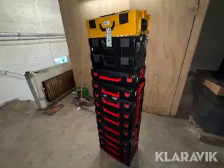 Værktøjskasser Milwaukee/Viega/Rems - 13 styk