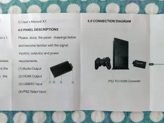 PS/2 til HDMI adapter