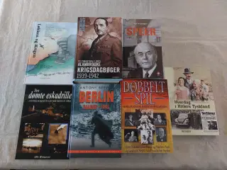 Diverse bøger om Den 2. Verdenskrig