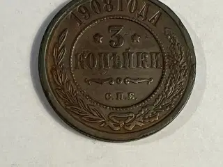 3 Kopeks Russia 1908
