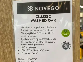 Gulv NOVEGO, Classic Washed Oak 14,76 m2