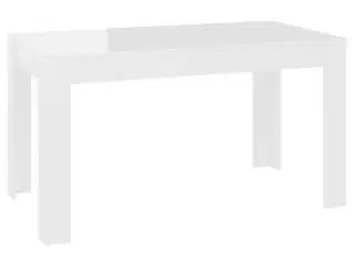vidaXL spisebord 140x74,5x76 cm spånplade hvid høj
