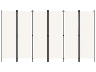 6-panels rumdeler 300 x 180 cm hvid