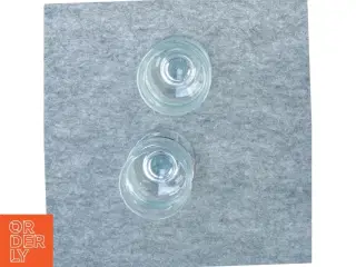 2 skibsglas fra Holmegaard (str. 15 x 9 cm)