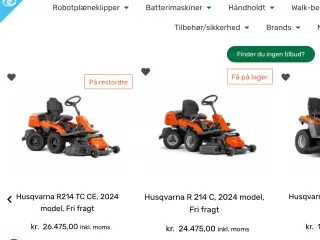 Købes Husqvarna R 214 C/TC