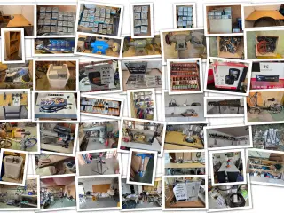 dødsbosalg  værktøj maskiner symaskiner plankebord