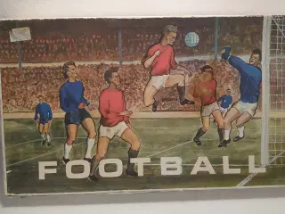 Vintage plade fodboldspil i metal fra USSR.1950-60