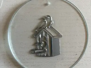 Glasophæng med fuglemotiver