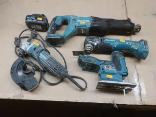 4 stk. elværktøj MAKITA