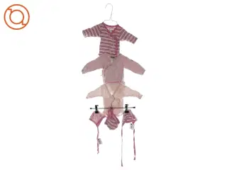 Langærmet bodystockings med huer (3 styks) (str. 40 /0-1 mdr.)