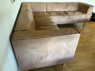 Hjørnesofa i beige