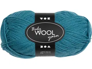 Blødt Babygarn i Petroleum - 50g, 172m Merinould