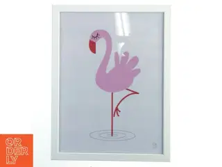Indrammet Flamingo-print fra KAI (str. 43x33 cm)