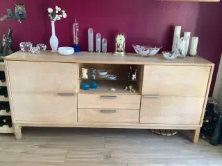 Vitrine skab i eg