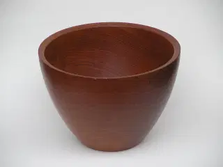 Teakskål, drejet