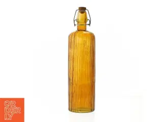 Amber glasflaske med patentlåg (str. 33 cm)