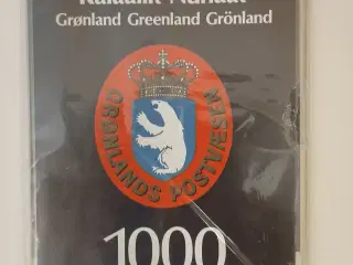 Frimærke mappe, Grønland 1000års. 