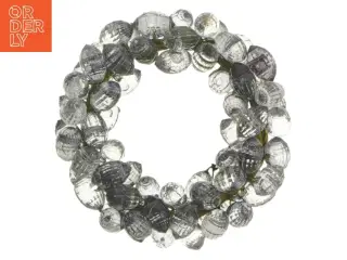 Dekorativ krans med gennemsigtige kugler (str. Ø 10 cm)