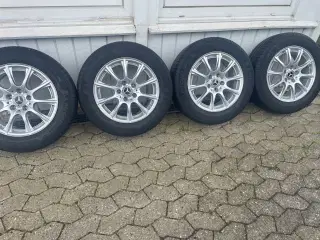 4 x styk sommerdæk med alufælge 16