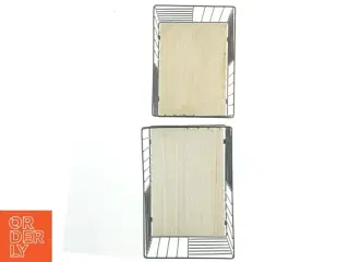 Metaltrådskasser med træbund (str. 32x22x19 &20x27x18 cm)