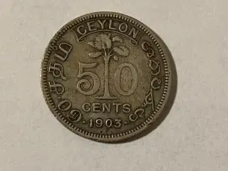 50 Cents Ceylon 1903