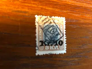 Frimærker. Island. Provisoriemærke fra 1930