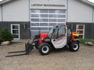 Manitou MT 625H COMFORT Dansk maskine, med hydrauliske pallegafler.